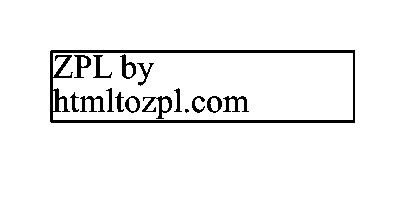 Sample Label created by the HTML-to-ZPL API